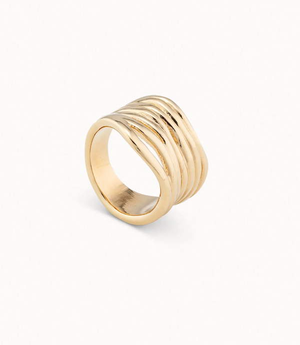 UNO de 50 Gold Layered Ring