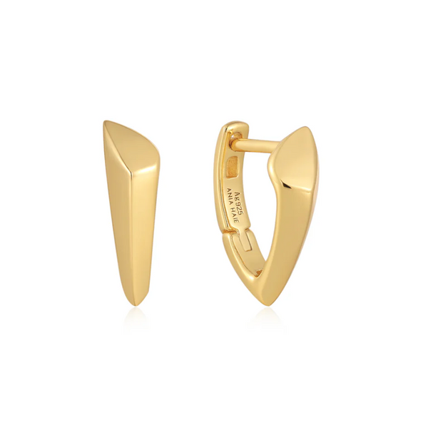 Ania Haie Gold Arrow Huggie Hoop Earrings