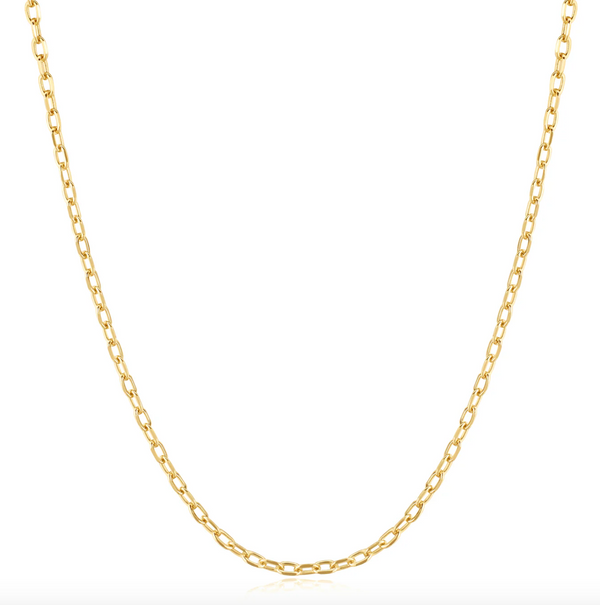 Ania Haie Gold Rectangle Link Chain Necklace