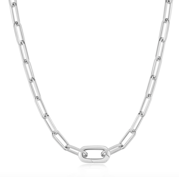 Ania Haie Silver Linked Chunky Chain Necklace
