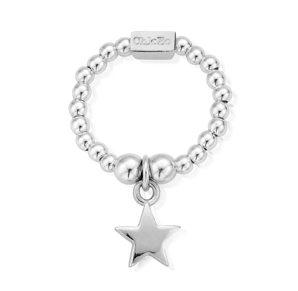 ChloBo Silver Mini Star Medium Ring