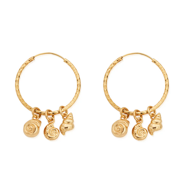 ChloBo Gold Resilient Dreams Hoop Earrings