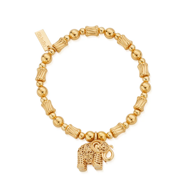 ChloBo Gold Sacred Elephant Bracelet