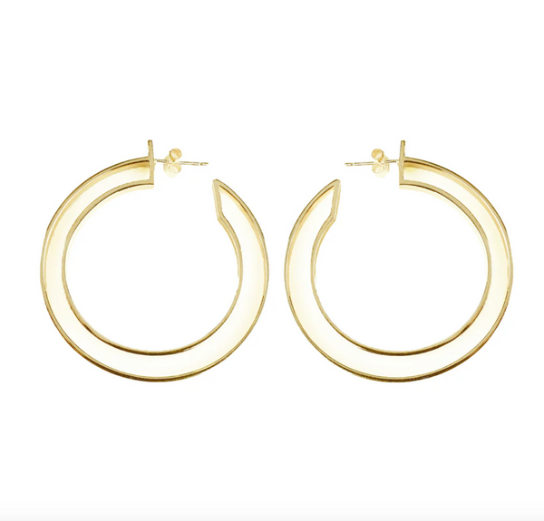 Toolally Gold Double Hoop Earrings