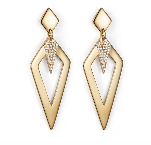 Toolally Gold Arrowhead Earrings