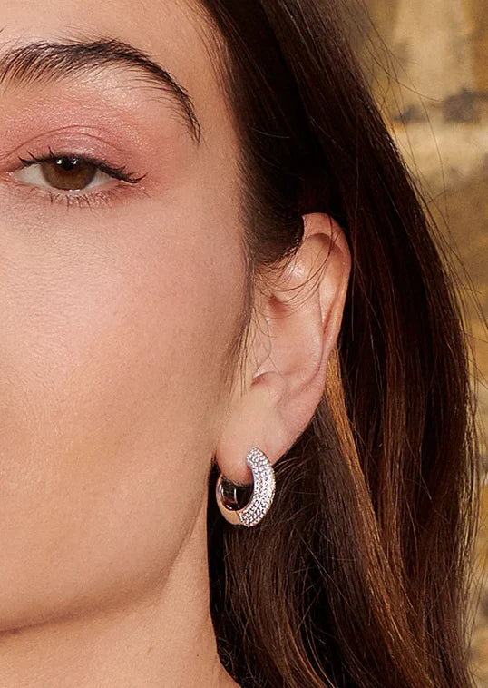 Carat London Silver Walden Hoop Earrings