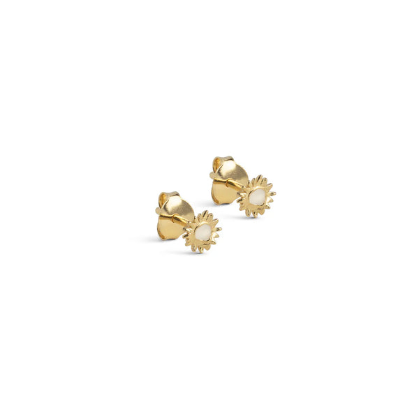 ENAMEL Copenhagen Gold Mini Sunshine Stud Earrings