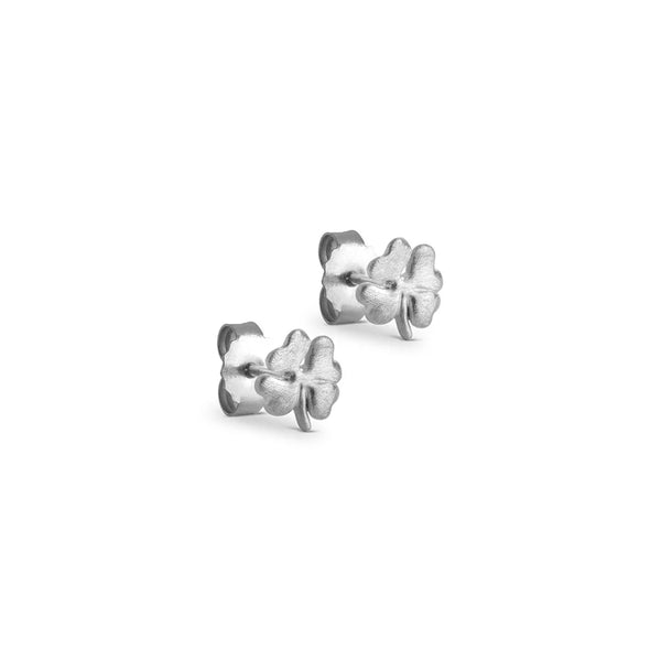 ENAMEL Copenhagen Silver Organic Clover Stud Earrings