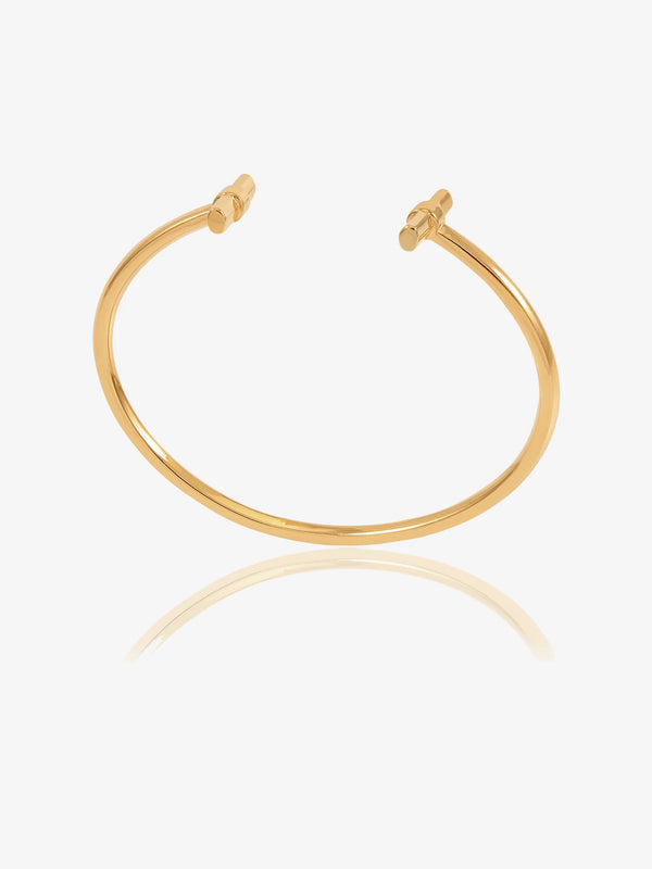 Rachel Jackson Gold Adjustable T-Bar Bangle