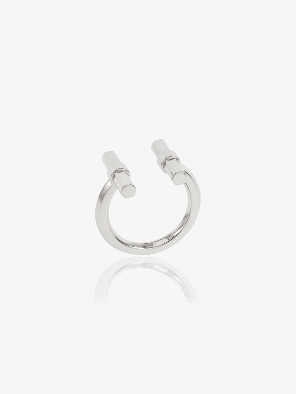 Rachel Jackson Silver Adjustable T-Bar Ring