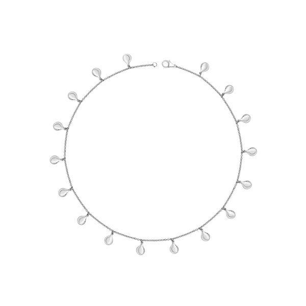 Lucy Q Silver Tear Drop Necklace