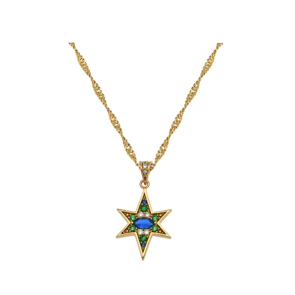 Nova North Star Gold Pendant Necklace