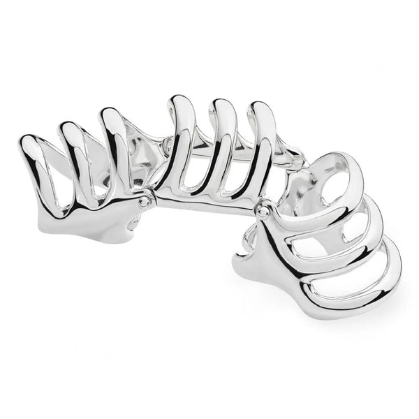 Lucy Q Silver Waterfall Armour Ring