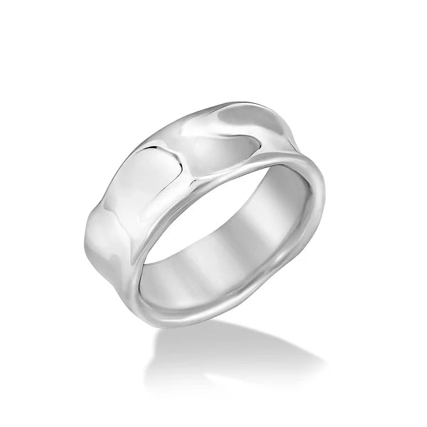 Dower & Hall Silver Wide Waterfall Ring