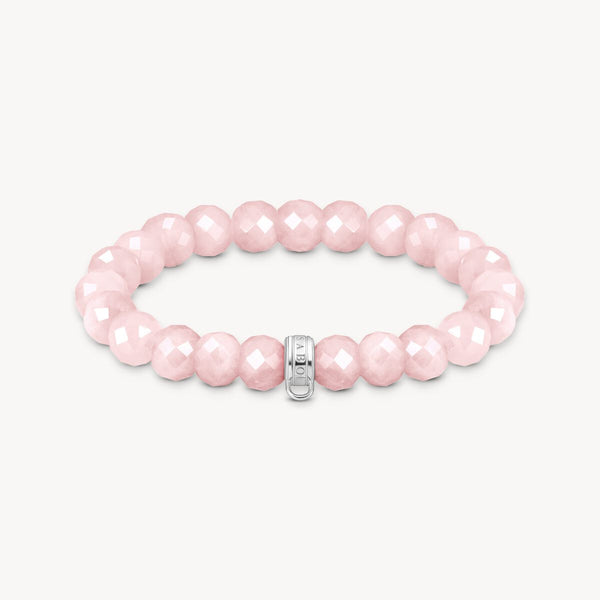 Thomas Sabo Silver Oval Rose Beads Charm Bracelet