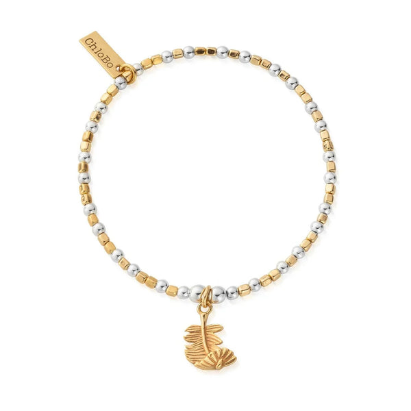 ChloBo Mixed Metal Curved Feather Bracelet