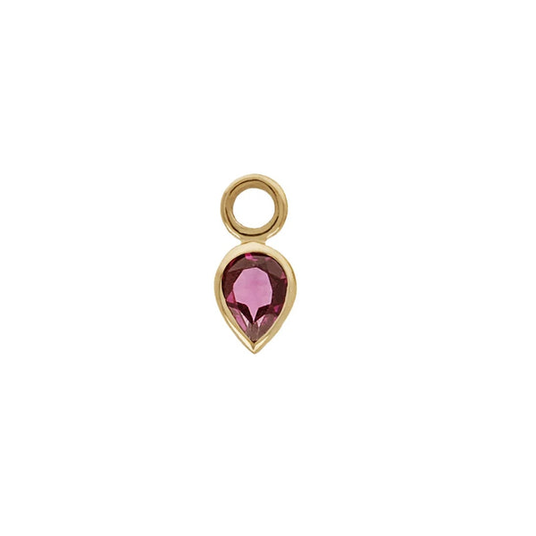 Metier 9ct Gold Rhodolite Pear Plaque